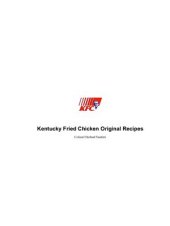 book Kentucky Fried Chicken Original Recipes