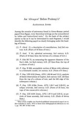 book An Almagest before Ptolemy's?