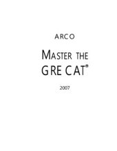 book Master the Gre Cat