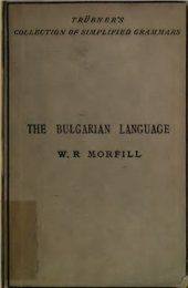 book A Short Grammar of the Bulgarian Language