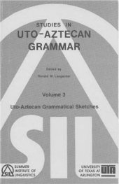 book Uto-Aztecan Grammar. Volume 3
