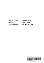 book Føroysk-ensk orðabók (Faroese-English Dictionary)