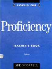 book Focus on Proficiency. Teacher's book