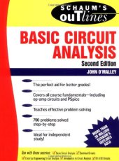 book Schaum s outline of theory and problems of basic circuit analysis