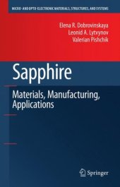 book Sapphire: Material, Manufacturing, Applications