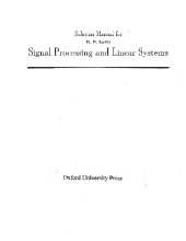 book Signal Processing and Linear Systems - Solutions Manual