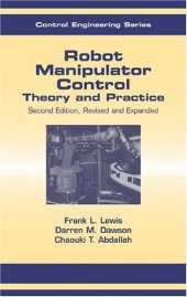 book Robot Manipulator Control - Theory and Practice