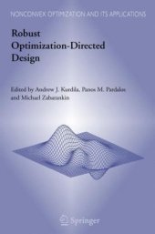 book Robust Optimization-Directed Design