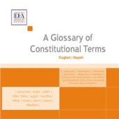 book A glossary of constitutional terms English-Nepali