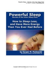 book Powerful Sleep - Secrets of the Inner Sleep Clock