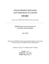 book SPARC Report on the Evaluation of Chemistry-Climate Models