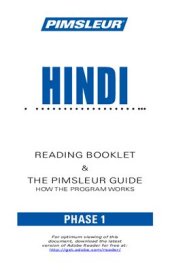 book Hindi: Reading Booklet & the Pimsleur Guide How the Program Works