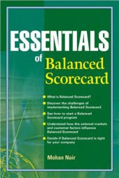 book Essentials of Balanced Scorecard (Основы сбалансированной системы показателей)