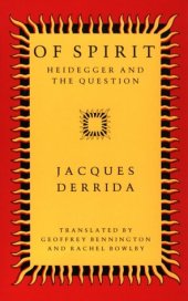 book Of Spirit: Heidegger and the Question