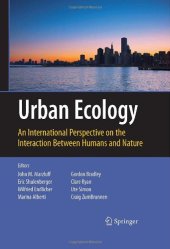 book Urban Ecology An International Perspective on the Interaction Between Humans and Nature