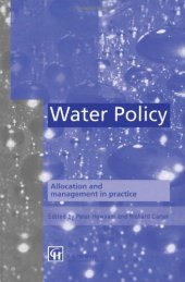 book Water Policy Allocation and Management in Practice