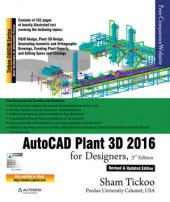 book AutoCAD Plant 3D 2016 for Designers