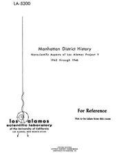 book Manhattan district history. Vol. III. Nonscientific aspects of Los Alamos project. 1942 through 1946