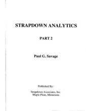 book Savage - Strapdown Analytics (vol. 2)