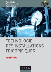 book Technologie des Installations Frigorifiques