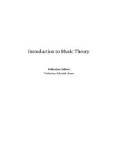 book Introduction to Music Theory