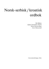 book Norsk-serbisk-kroatisk ordbok