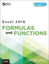 book Excel 2016 Formulas and Functions