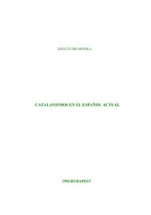 book Catalanismos en el español actual