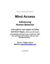 book Mind Access. Influencing Human Behavior