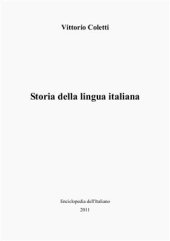 book Storia della lingua italiana