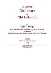 book A Concise Dictionary of Old Icelandic