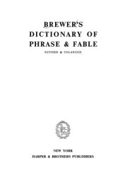 book Brewer's Dictionary of Phrase & Fable