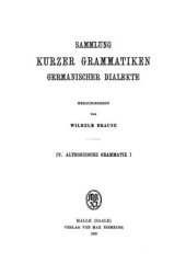 book Altisländische und Altnorwegische Grammatik (Laut - und Fexionslehre) unter Berücksichtigung des Urnordischen