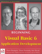 book Beginning Visual Basic 6 Application Development