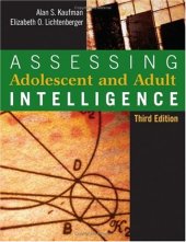 book Assessing Adolescent and Adult Intelligence, Third Edition