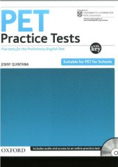 book PET Practice Tests With Explanation Key