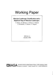 book Siberian Landscape Classification and a Digitized Map of Siberian Landscapes