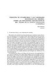 book Sebastián de Covarrubias y las variedades regionales del español