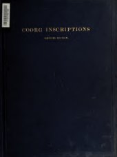 book Coorg Inscriptions