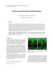 book Particle-based Viscoelastic Fluid Simulation