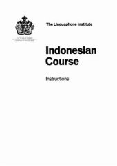 book Linguaphone Indonesian Course / Лингафонный курс индонезийского языка. Booklet