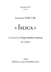 book Grammatica di lingua islandese moderna per italiani