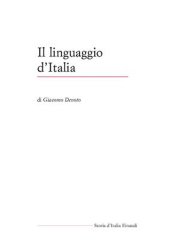 book Il linguaggio d'Italia