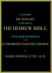 book A concise dictionary of the words in the Hebrew Bible; with their renderings in the authorized English version