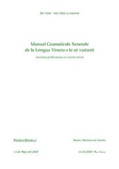 book Manual Gramaticałe Xenerałe de ła Łéngua Vèneta e łe só varianti