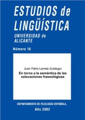 book En torno a la semántica de las colocaciones fraseológicas