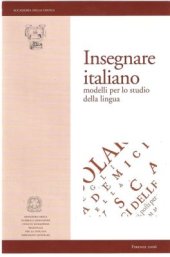 book Insegnare italiano. Modelli per lo studio della lingua