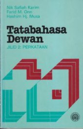 book Tatabahasa Dewan. Jilid 2. Perkataan