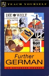 book Further German: An Advanced Course