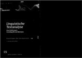 book Linguistische Textanalyse: Eine Einführung in Grundbegriffe und Methoden